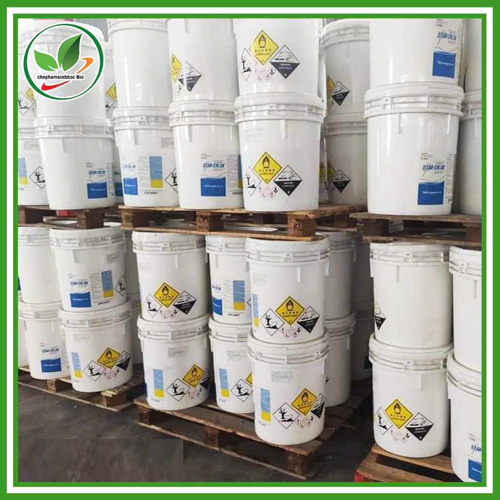 Bột khử khuẩn Clorin-Nhật. Hóa chất xử lý nước, khử khuẩn. Thùng 1kg