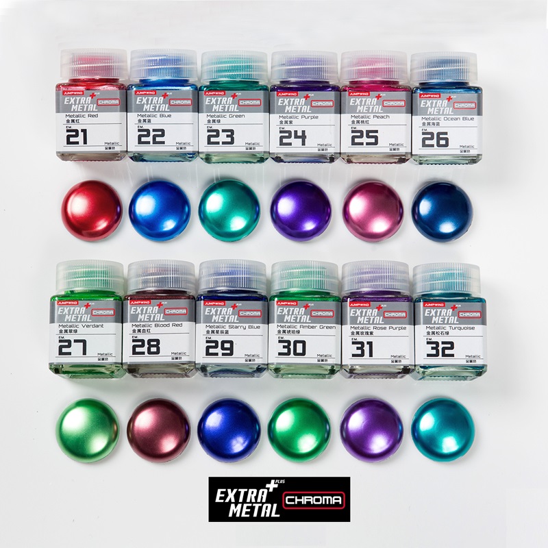[Jumpwind] Sơn mô hình Extra Metal Chroma EM21-EM32 (Màu Kim loại)