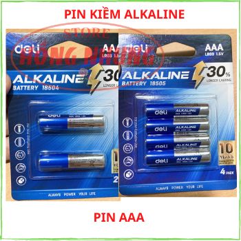 [Bán Chạy] Pin ALKALINE AA (2A), AAA (3A) ( 18501/18500/18504) Vỉ 2 Viên/ 4 Viên.