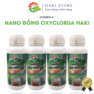 COMBO 4 Nano Đồng Oxyclorua Haki 15.000ppm - Diệt tảo, nấm đồng tiền 500ml thumbnail