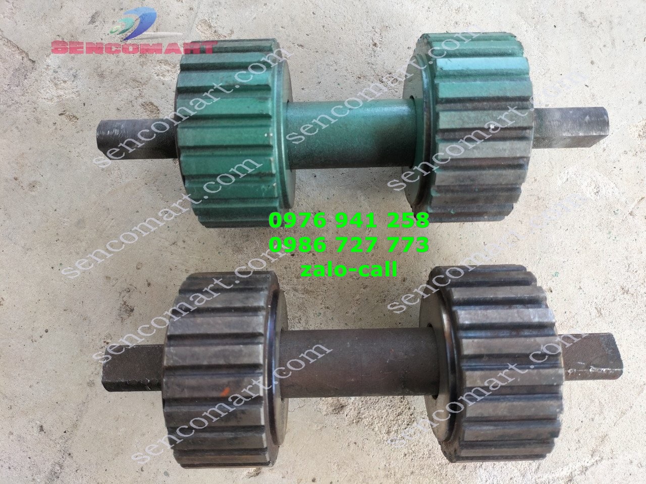 Phụ kiện máy ép cám viên - quả lô lắp máy ép viên s150 trục liền và máy chạy dây curoa