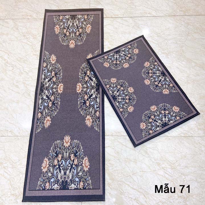 Bộ thảm bếp 2 chiếc hình lợn con mẫu 70