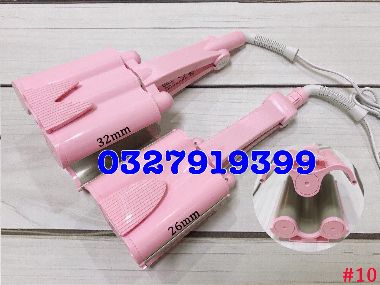 Máy uốn sóng Hippie tóc dập sóng 3 trục WAVE-IRON