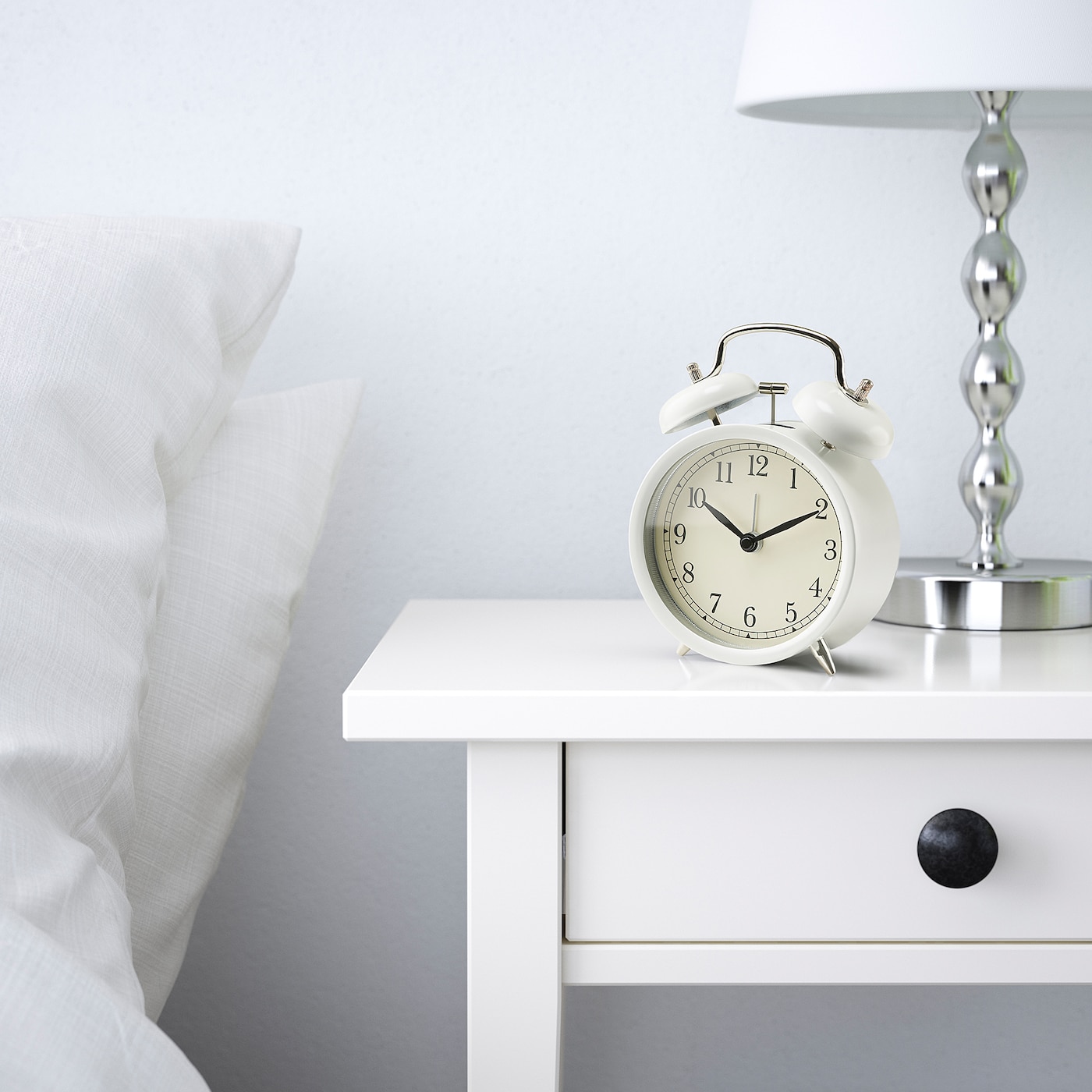 Đồng hồ báo thức Dekad màu trắng