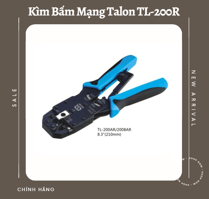 Kìm bấm mạng talon tl-200r - hàng chính hãng
