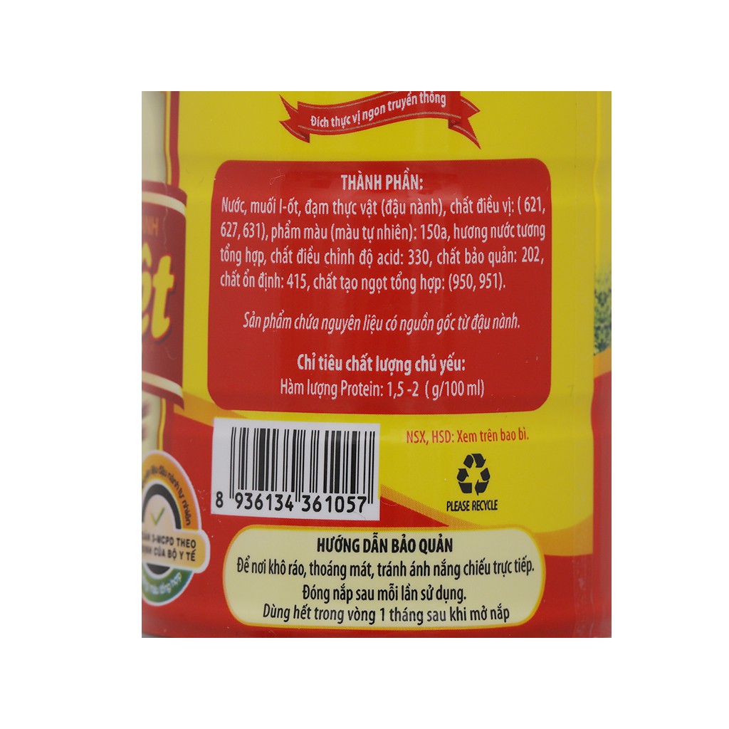 Nước tương Hàng Việt Nam Dương chai (500ml)