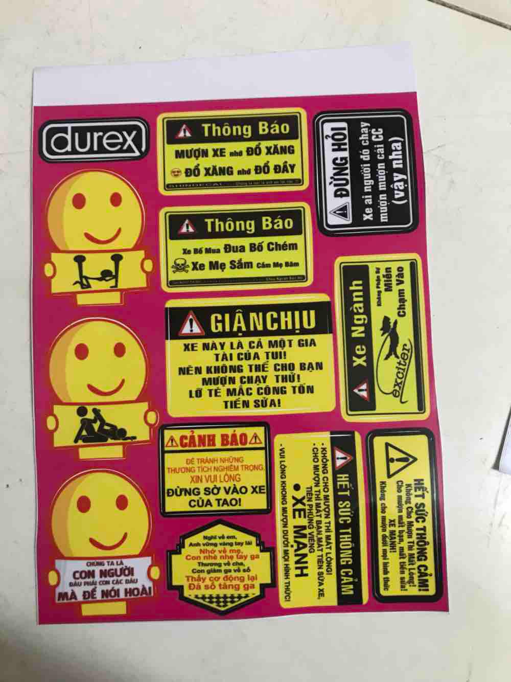 Bảng decal tem cảnh báo 1