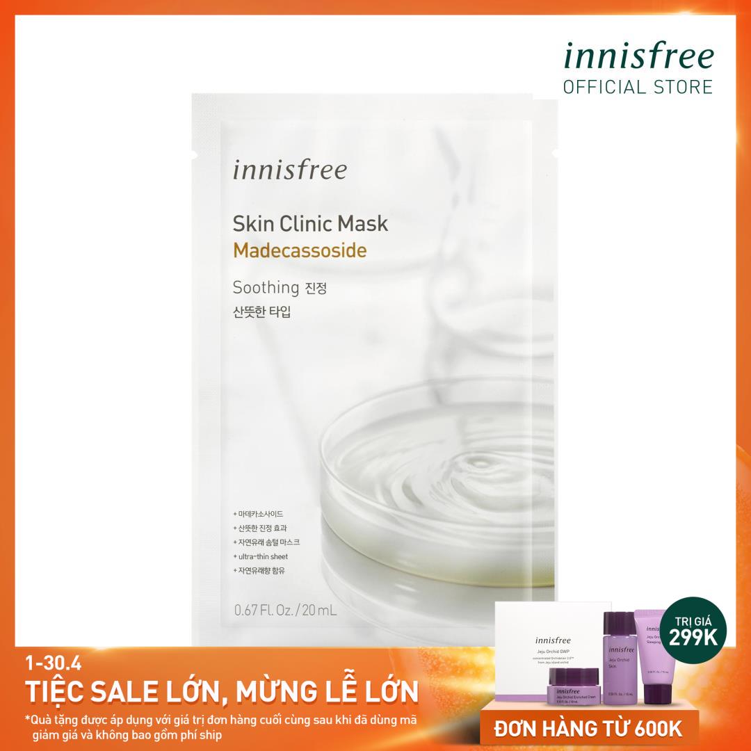 Hình ảnh Mặt nạ Madecassoside innisfree Skin Clinic Mask – Madecassoside 20ml (1 miếng)