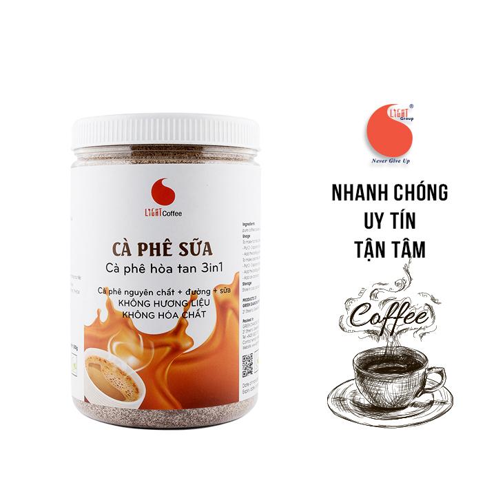 BÁO GIÁ Cà Phê Light Coffee | Shopee Lazada Sendo Tiki mới nhất 68 Cà phê sữa hũ 500g - Light Coffee