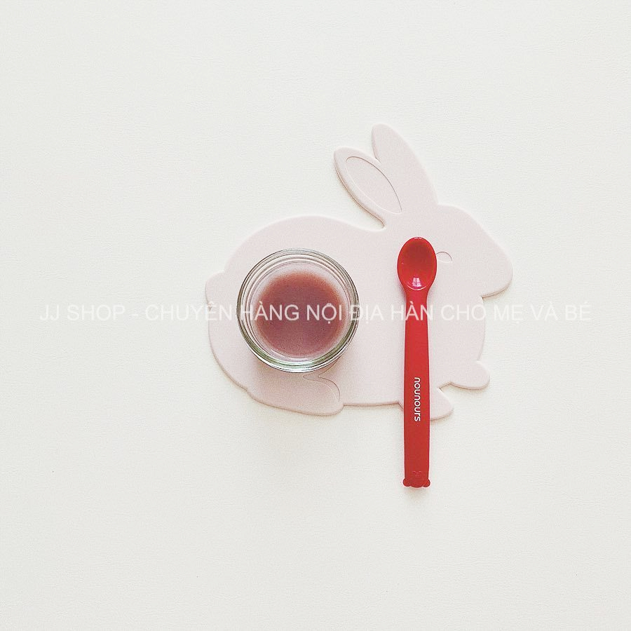 Muỗng ăn dặm silicon nounours hàn quốc cho bé
