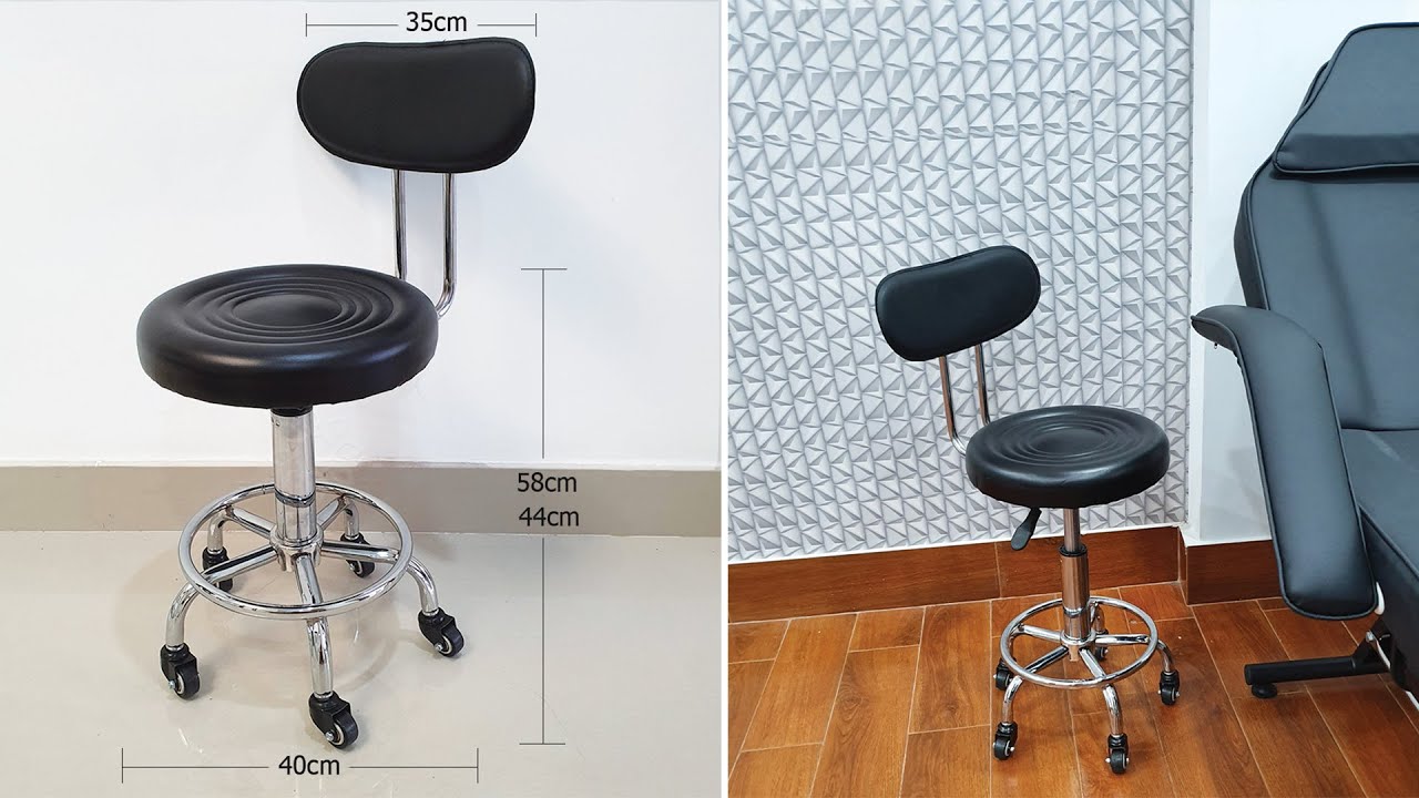 Ghế xoay có tựa lưng mặt da cao cấp