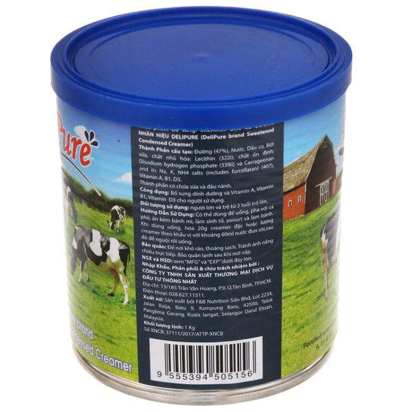 SỮA ĐẶC CÓ ĐƯỜNG DELIPURE LON 1KG