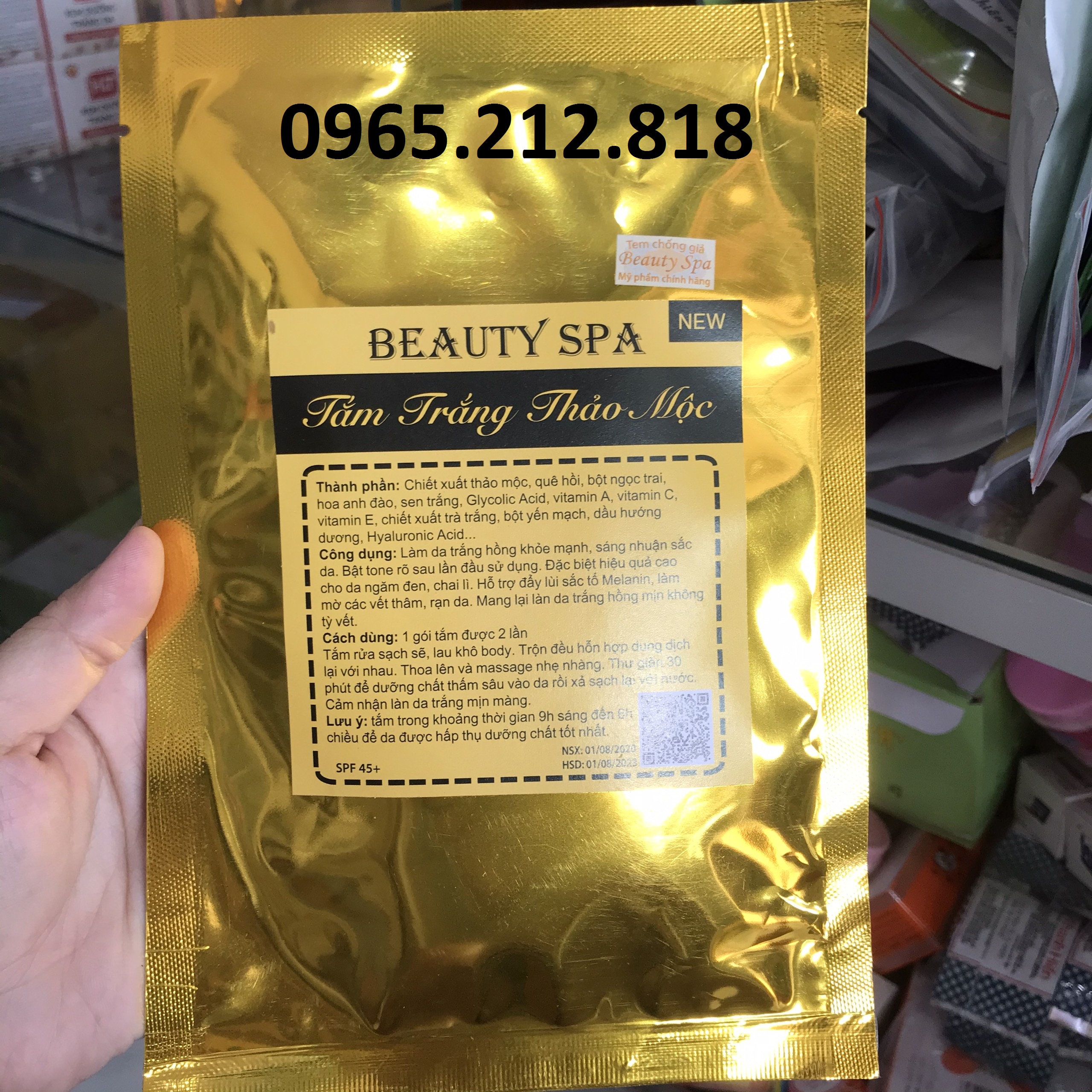 Tắm trắng thảo mộc sp vàng