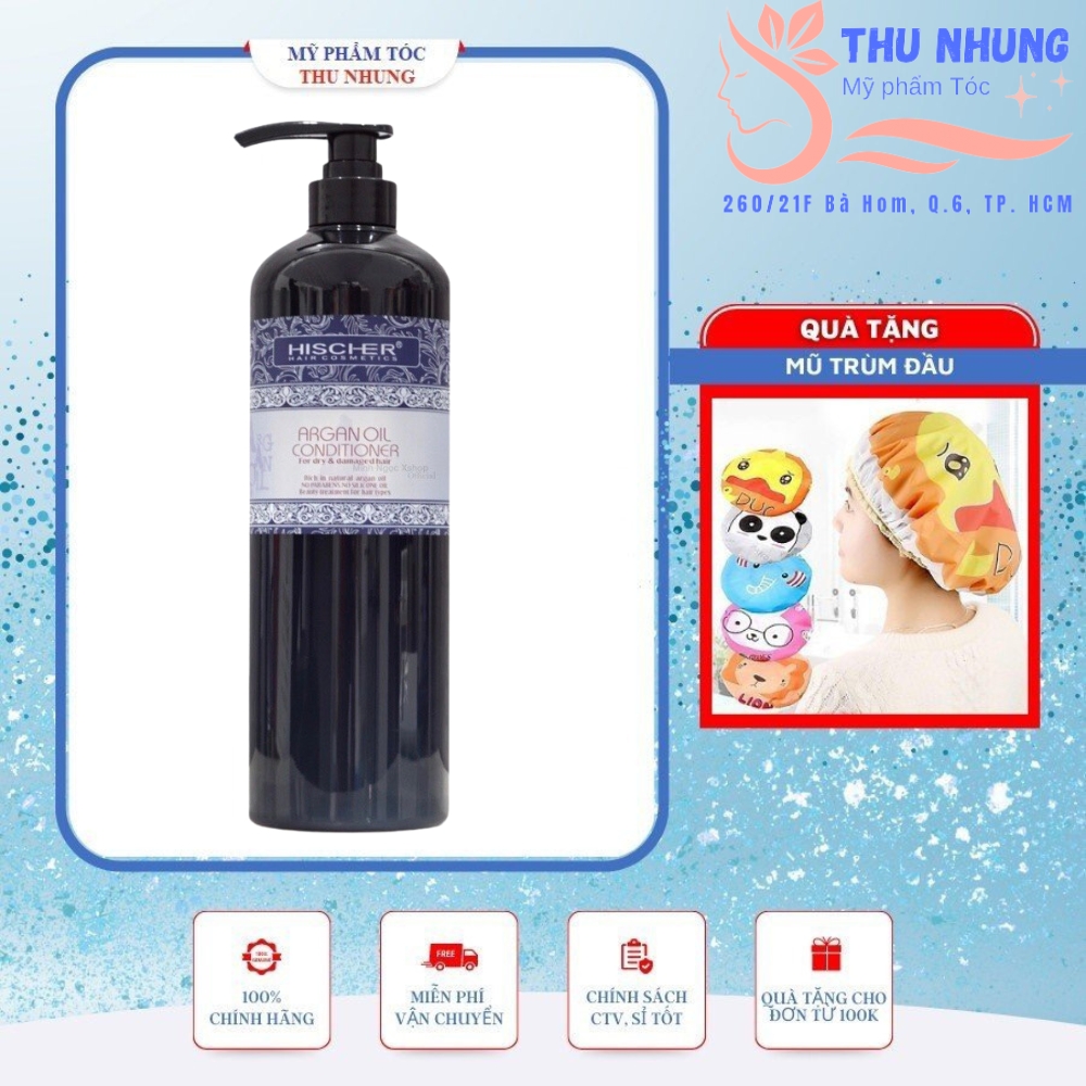 [+Tặng mũ trùm]Dầu Gội xả Hischer Collagen cho tóc khô hư tổn