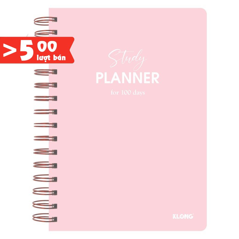 Sổ kế hoạch Klong A5 160 trang MS 946 Study Planner lò xo kép vở Plan Klong VPP KLONG