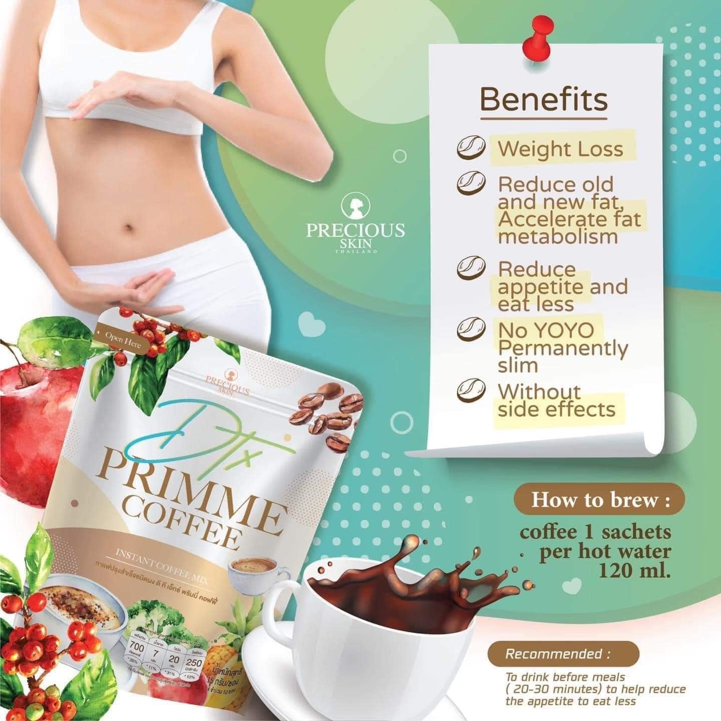Cà Phê Hoà Tan DTX PRIMME Coffee Thái Lan