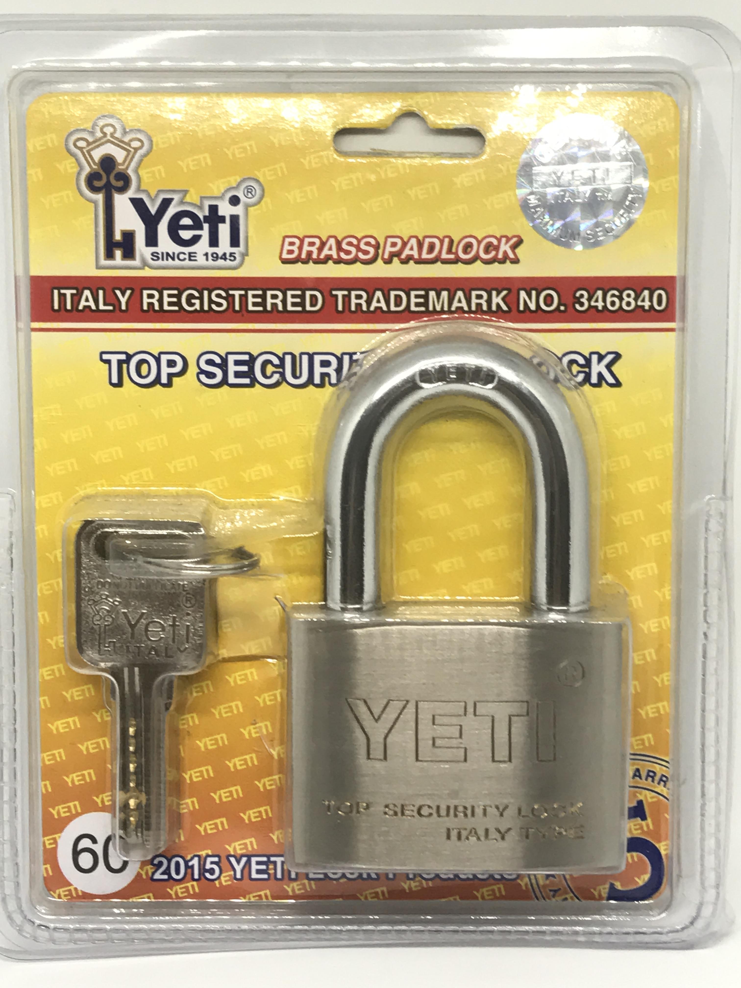 Ổ khóa Yeti 60mm chính hãng chìa khoá vi tính