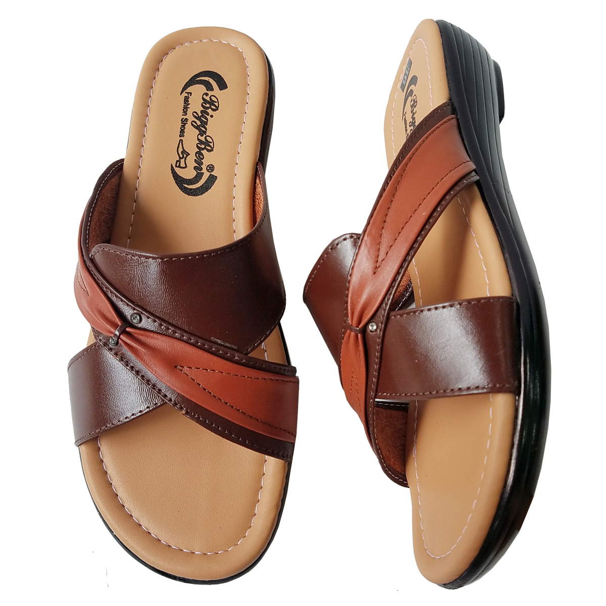 Bigben High Quality Cow Leather Women's Sandals Dnqn12