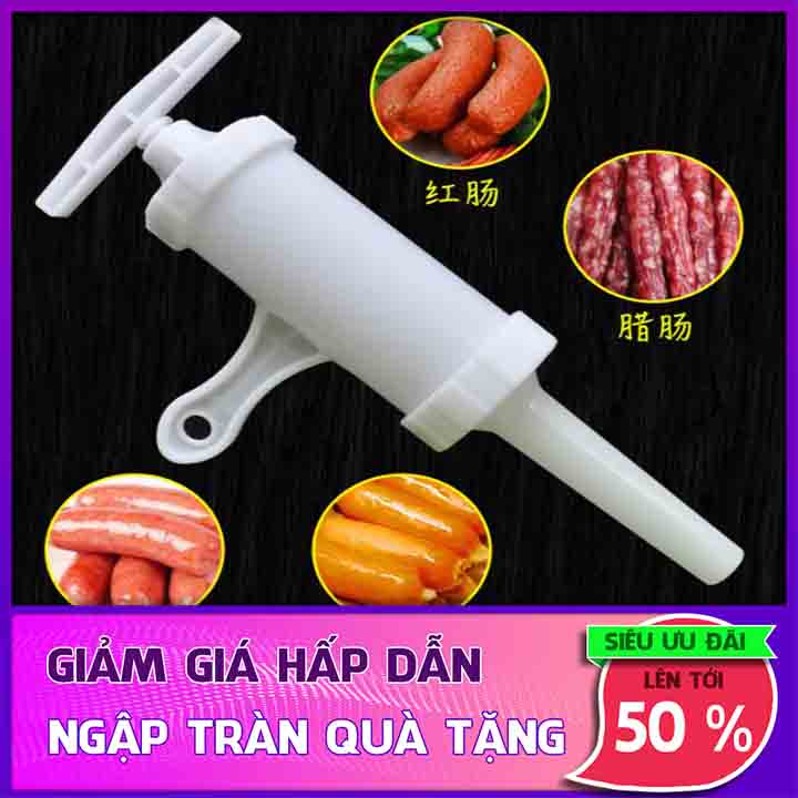 Combo dụng cụ nhồi xúc xích lạp xưởng - Dụng cụ nhồi lòng làm xúc xích, lạp sườn tiện ích mẫu mới
