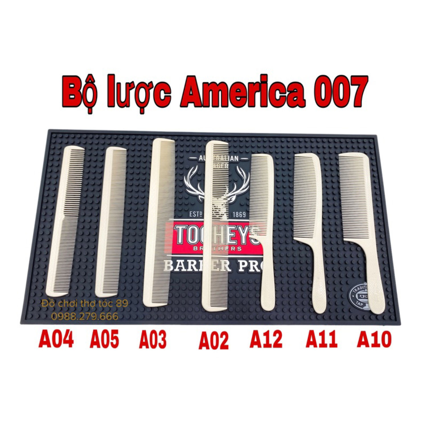 ❌Giá sỉ❌ Lược cắt tóc America 007 đủ mẫu mã