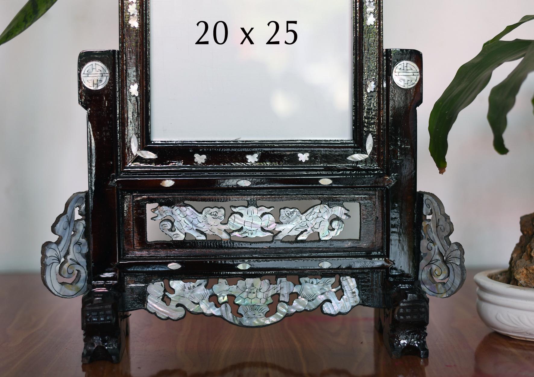 KHUNG HÌNH THỜ GỖ TRÀM 20X25