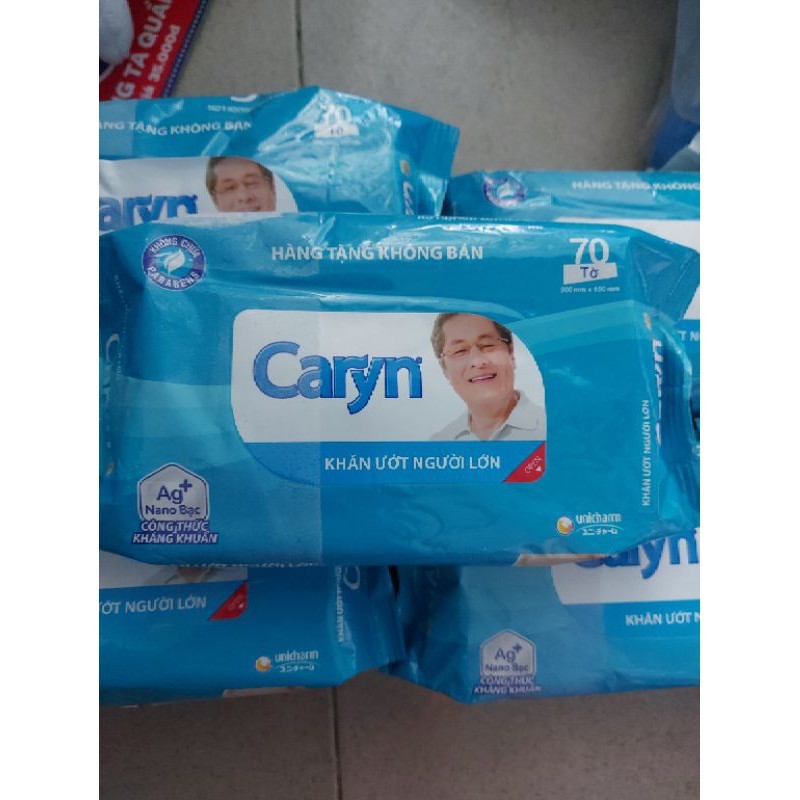 COMBO 6 GÓI KHĂN ƯỚT CARYN LOẠI 70 tờ/ gói