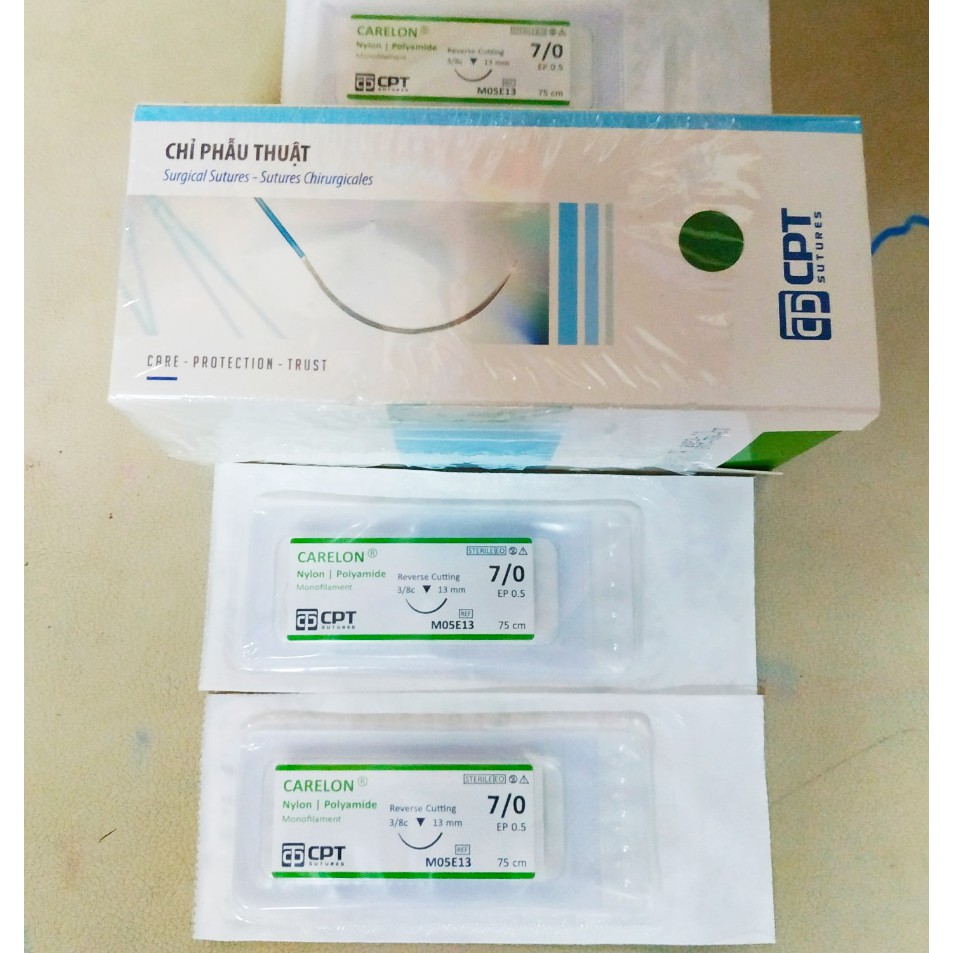 Chỉ nhấn mí Carelon CPT 7/0 [Hộp 12 Sợi]