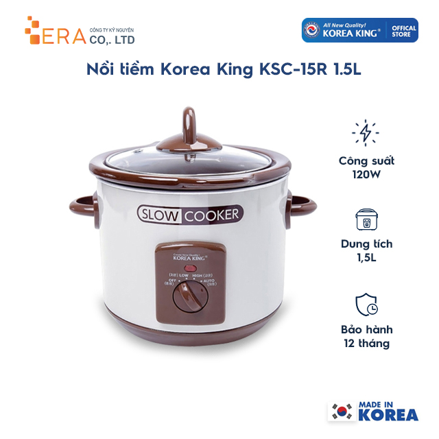 Nồi tiềm Korea King KSC-15R 1.5L