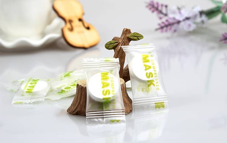 Bịch 20 viên mặt nạ giấy nén Silky JFFM01