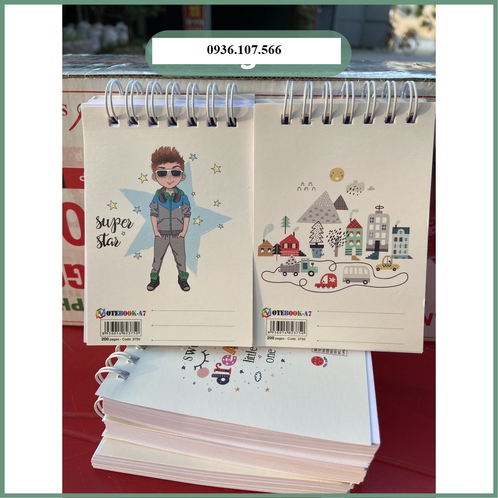 Sổ Lò Xo Hải Tiến A7 - 200 Trang