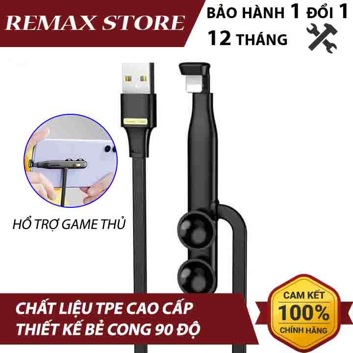 Cáp sạc chơi game Remax RC-013i cổng Lightning cho iPhone iPad