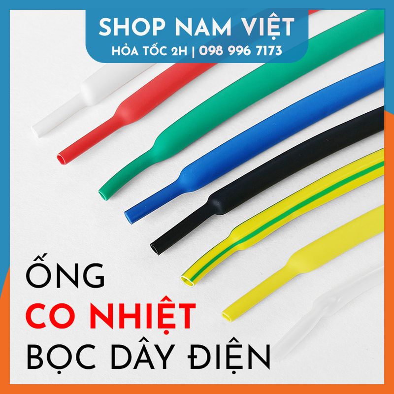 1m ống co nhiệt, ống gen bọc dây điện