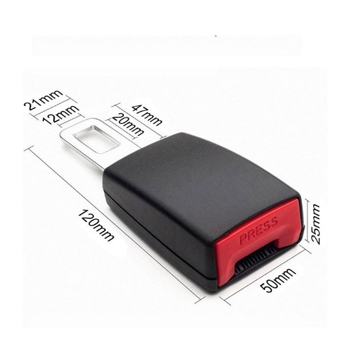 Bộ 2 Đầu khóa chốt cắm móc đai dây an toàn xe ô tô