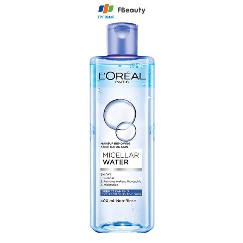 Nước Tẩy Trang LOreal 3 In 1 Micellar Làm Sạch Sâu 400ml nhập khẩu