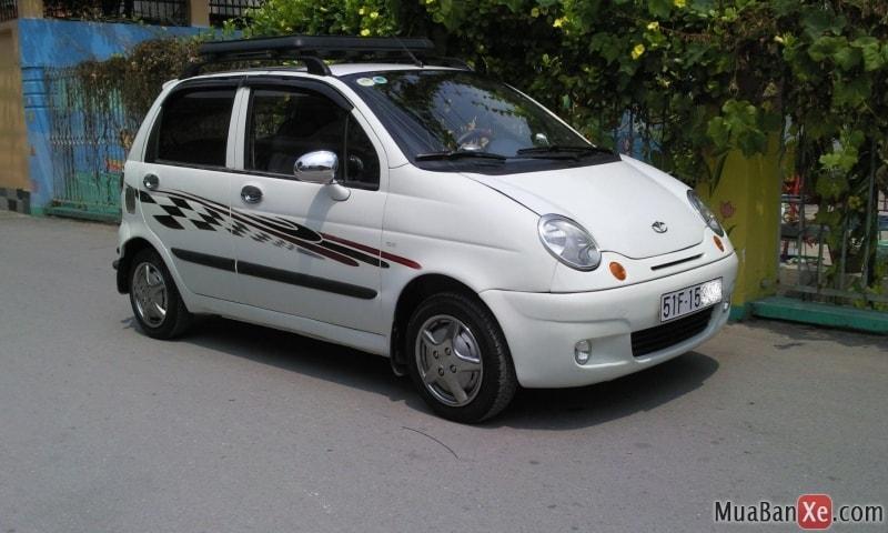 Tem Dán Xe Matiz Spark Trắng Thể Thao