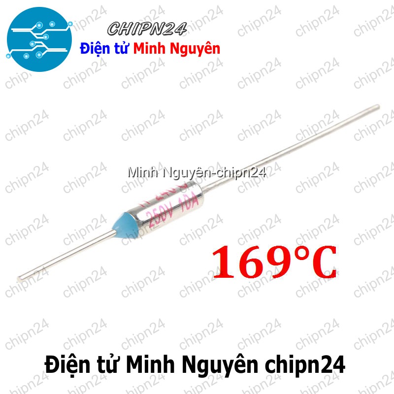 [2 cái] (K453) Cầu chì nhiệt RY 169 độ 10A 250V (RY169 TF169) - HH004562