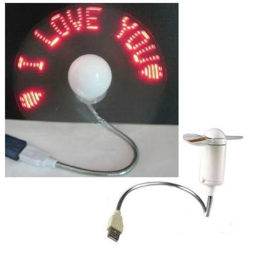 Quạt USB hiện dòng chữ iloveyou
