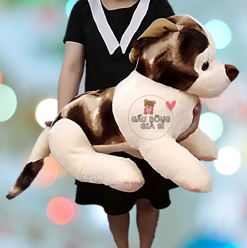 GẤU BÔNG CHÚ CHÓ MỸ 60CM VẢI LÔNG DÀI MỀM MỊN CHO BÉ