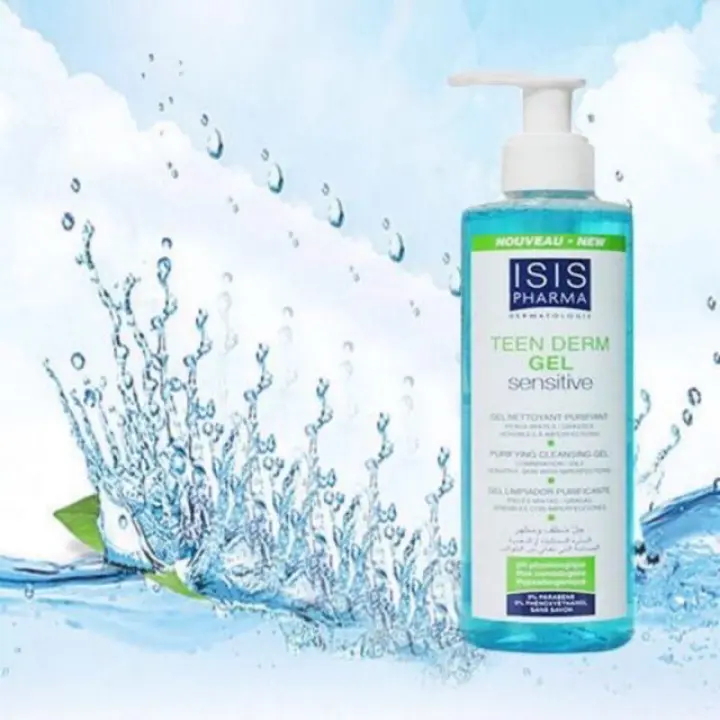 Gel rửa mặt giảm nhờn mụn cho da Nhạy Cảm IsIs Pharma Teen Derm Gel Sensitive 250ml | Lazada.vn