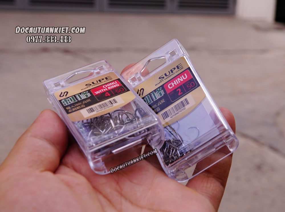 HỘP Lưỡi Câu Chinu SUPE Cao Cấp Nhật Bản Câu Tay,Câu Đài(lưỡi không lỗ)