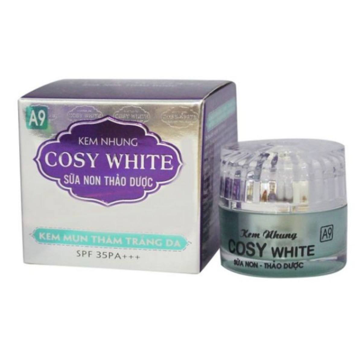 Kem nhung cosy white sữa non thảo dược kem mụn thâm trắng da mờ sẹo giảm nhờn làm dịu da a9