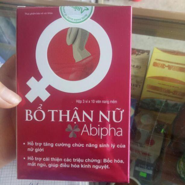 Bổ Thận Nữ ABIPHA - Tăng cường sinh lý, cải thiện triệu chứng mãn kinh, tiền mãn kinh hiệu quả hộp 30 viên chính hãng