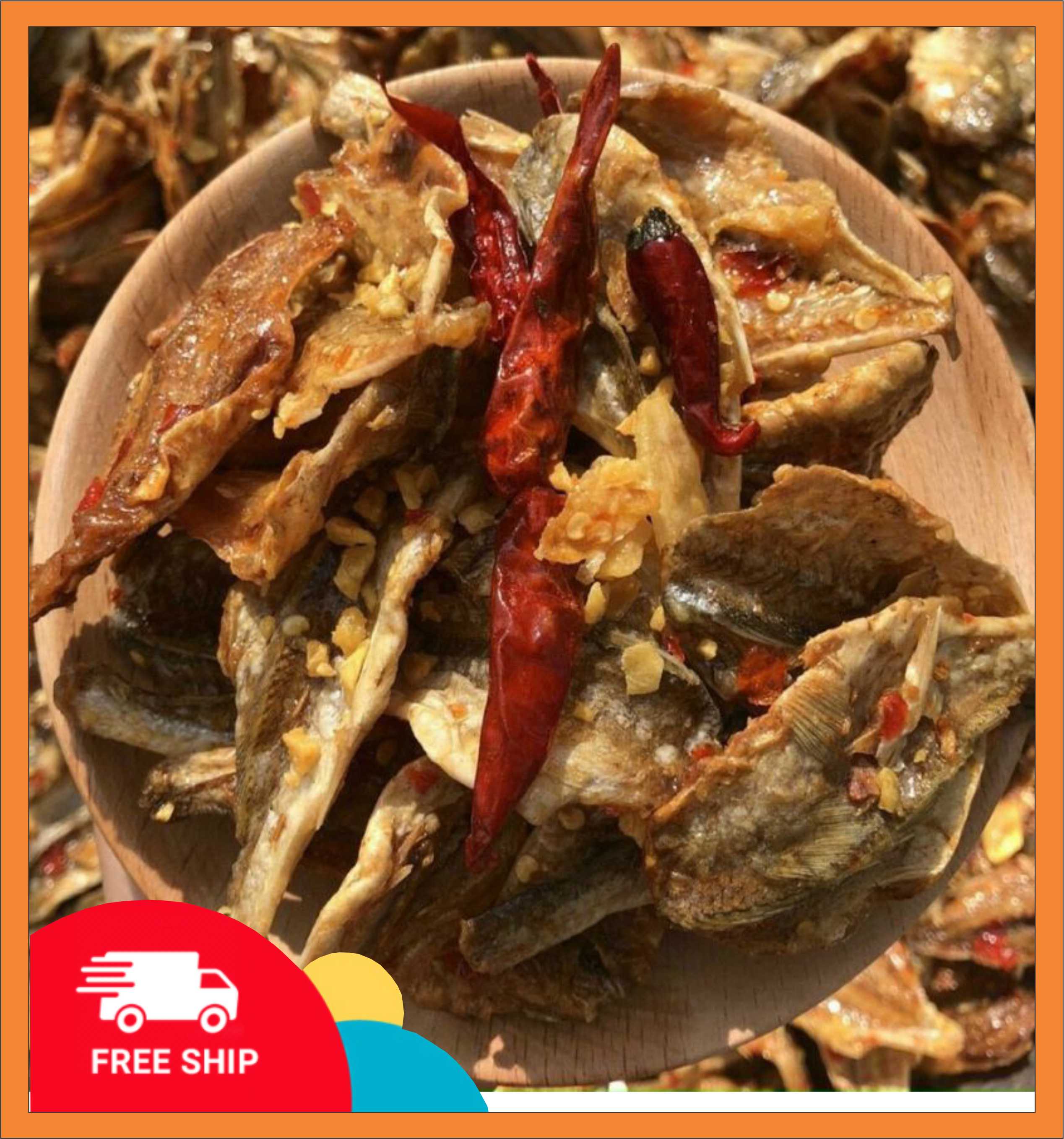 Hủ 250gr cá đù cháy bơ tỏi siêu ngon