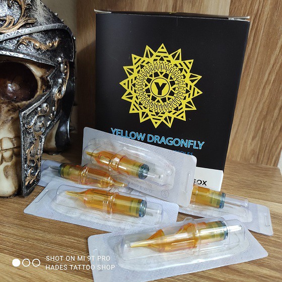 Kim xăm Pen 11RL đi nét Yellow Dragonfly ( 20 kim / 1 hộp )