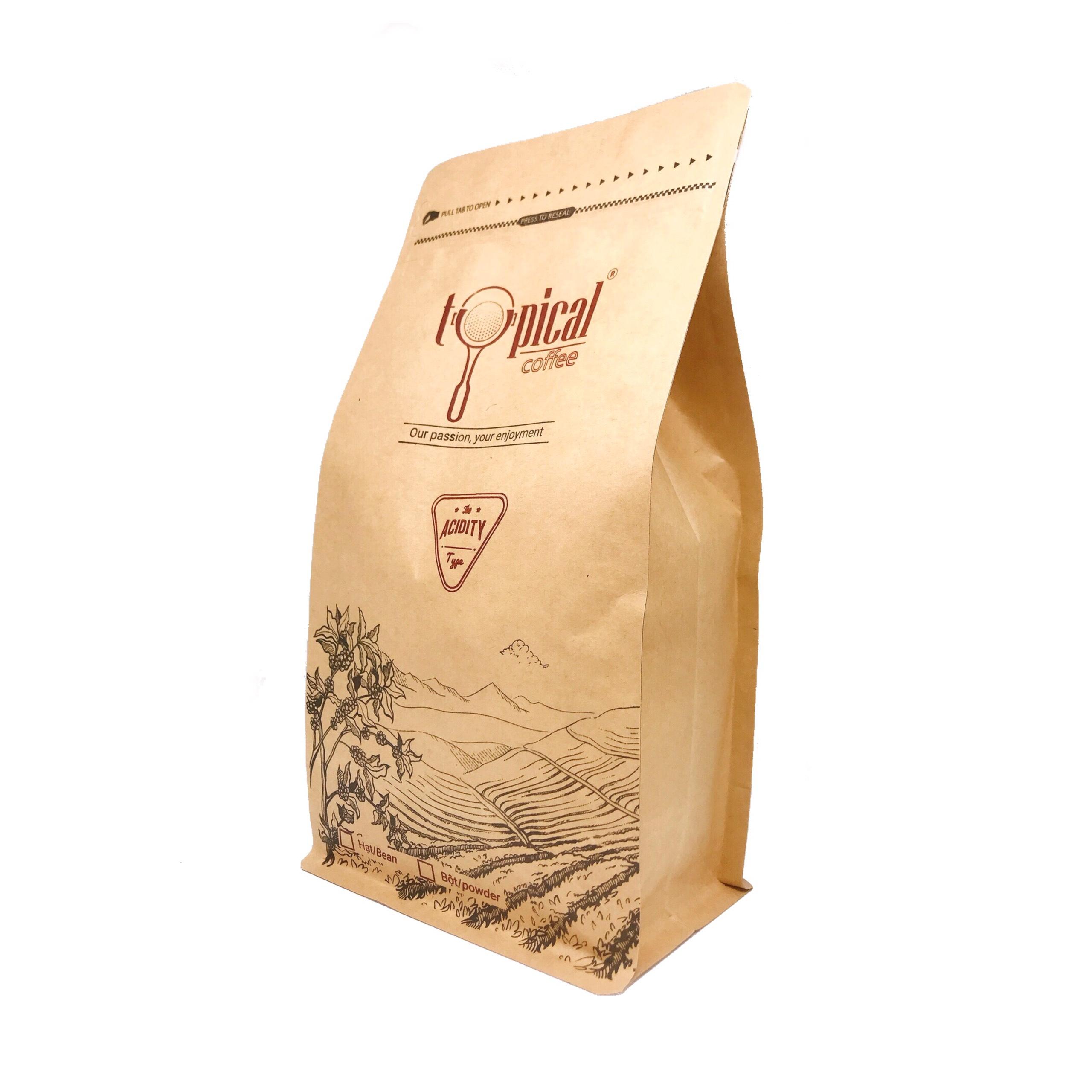 [HCM]Cà Phê Hạt Nguyên Chất Arabica Cầu Đất Acidity 500g