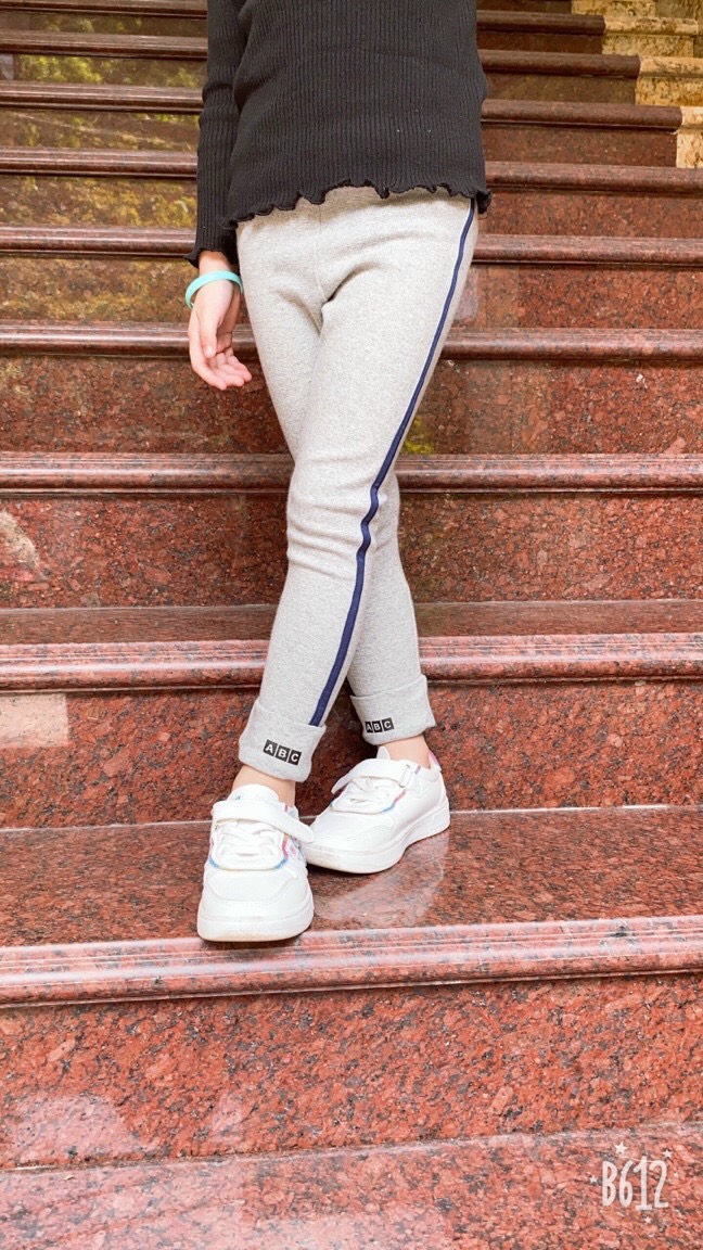 Quần legging cho bé gái (10-40kg), chất borip dày ấm, co giãn tốt - QBGGG