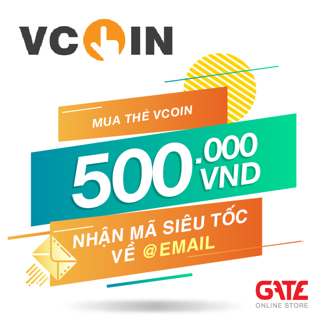 Thẻ vcoin 500.000 - nhận mã siêu tốc về ngay email
