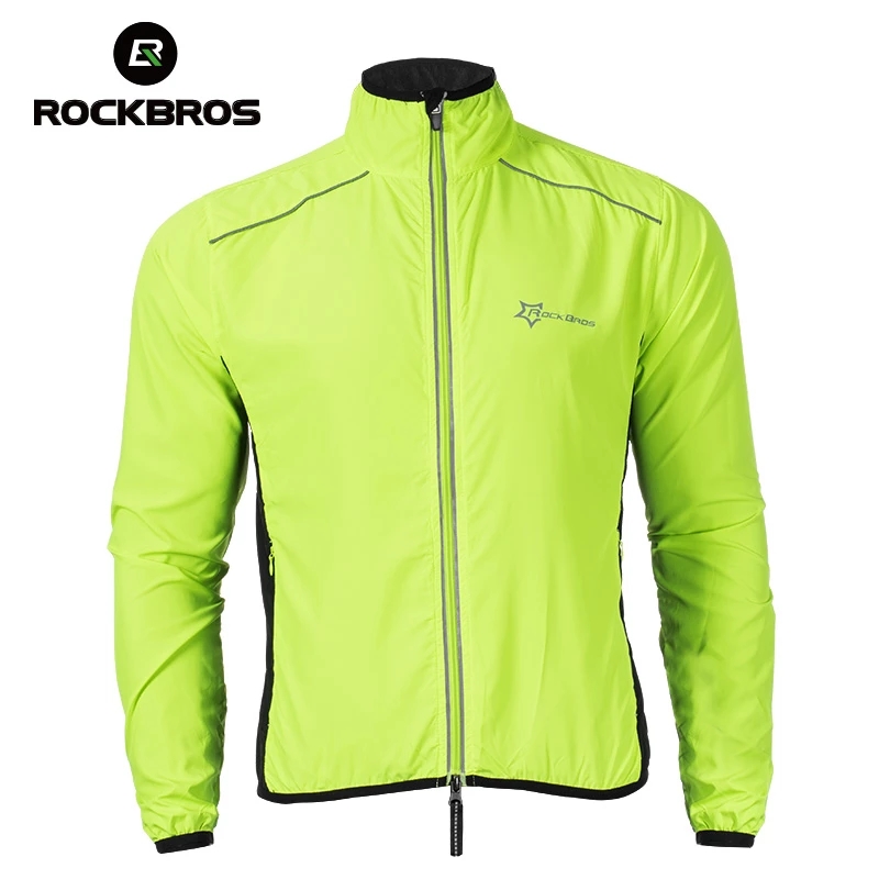 ROCKBROS Áo khoác đi xe đạp Áo khoác chống gió Jersey Quần áo thể thao ngoài trời Phản quang chống thấm nước Áo khoác đi xe đạp Áo khoác đi xe đạp Thiết bị thể thao