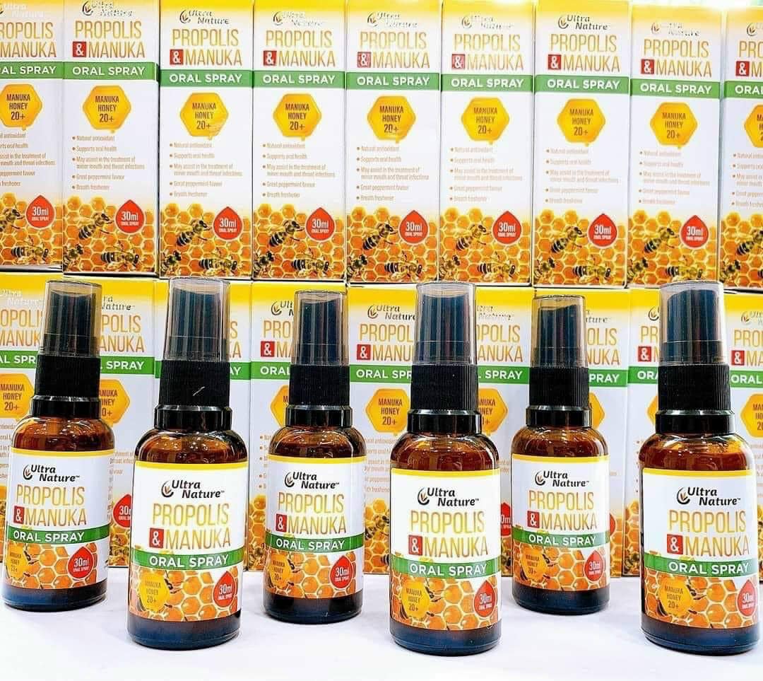 Xịt họng keo ong Propolis & Manuka - 30ml