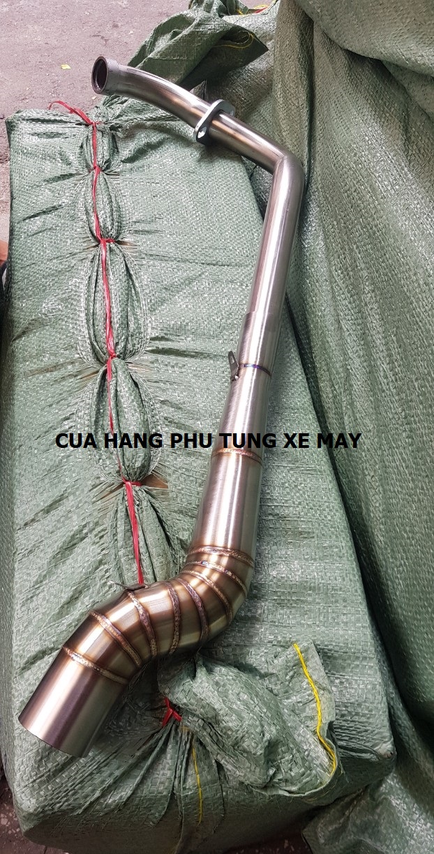 Cổ pô 2 khúc gắn xe Exciter 155 gắn pô độ